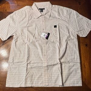 Calvin Klein Jeans Tan Casual Button Down Shirt